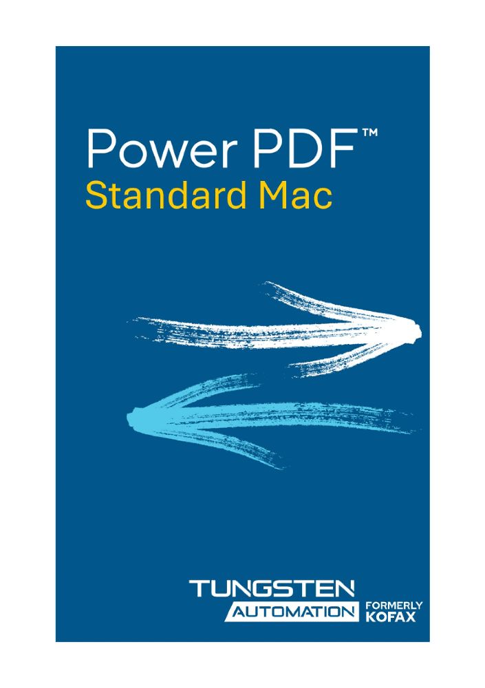 Tungsten / Kofax Power PDF Standard 5.1 (1 MAC - perpetual) ESD