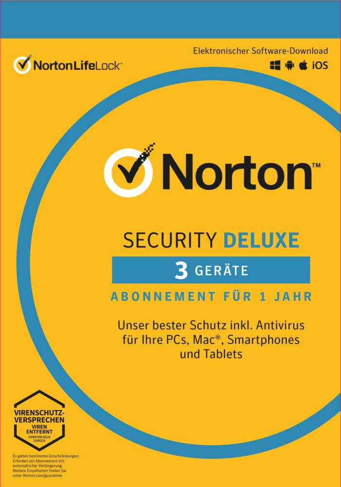 Norton Security ABO (3 Device - 1 Year) Deluxe ESD