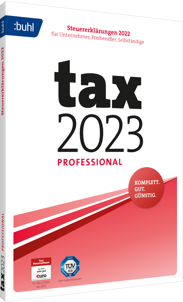 BUHL tax 2023  Professional (für das Steuerjahr 2022) ESD