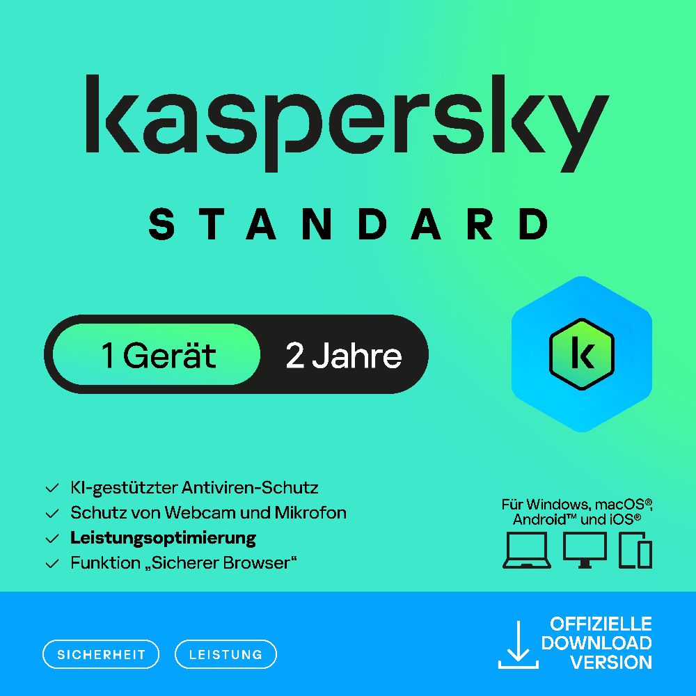 Kaspersky Standard (1 Device - 2 Jahre) ITALY ESD