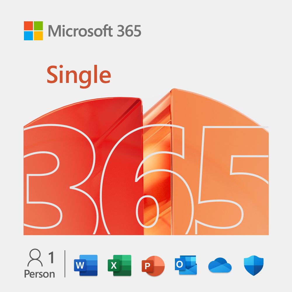 Microsoft 365 Single (1 User/Device - 1 Year) ESD