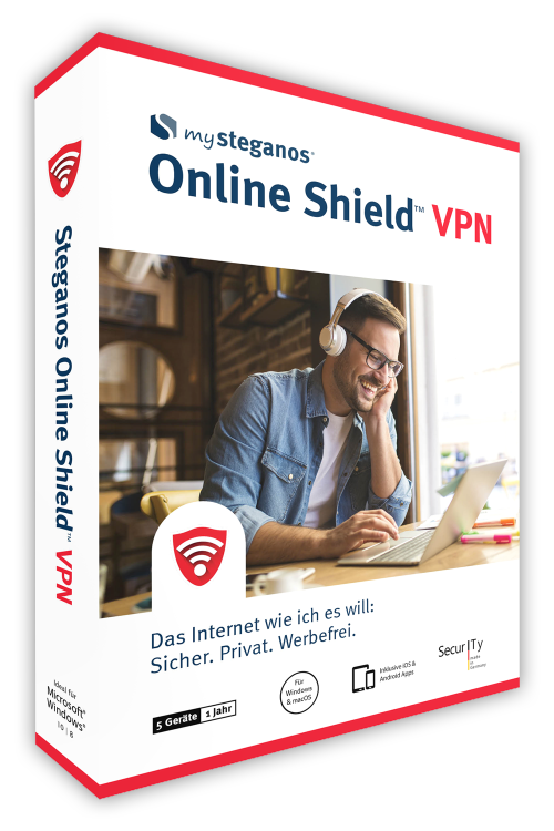 mySteganos Online Shield VPN (5 Device- 1 Year) ESD