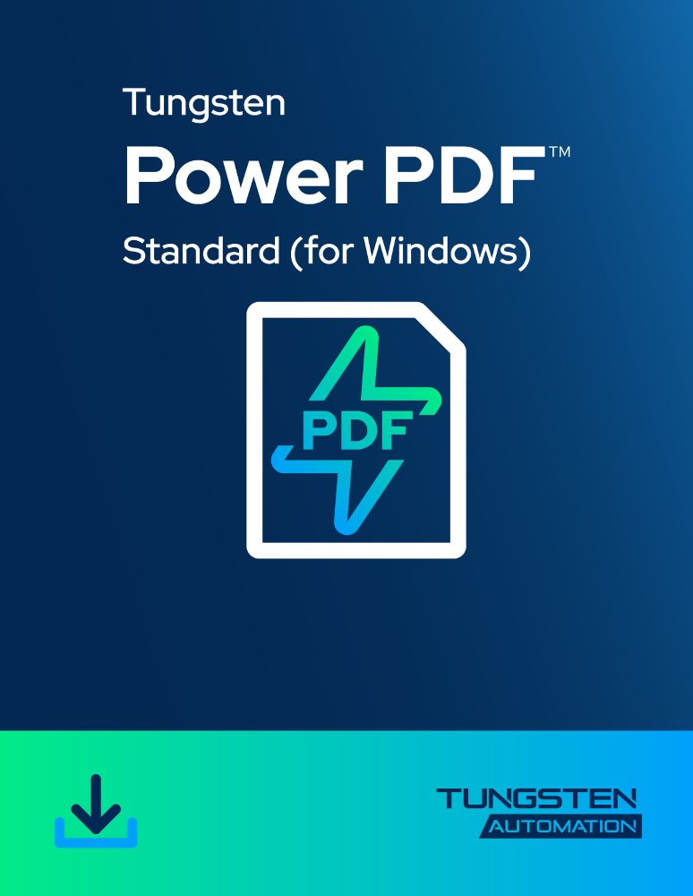 Tungsten / Kofax Power PDF Standard 2025.3 (1 PC - perpetual) ESD