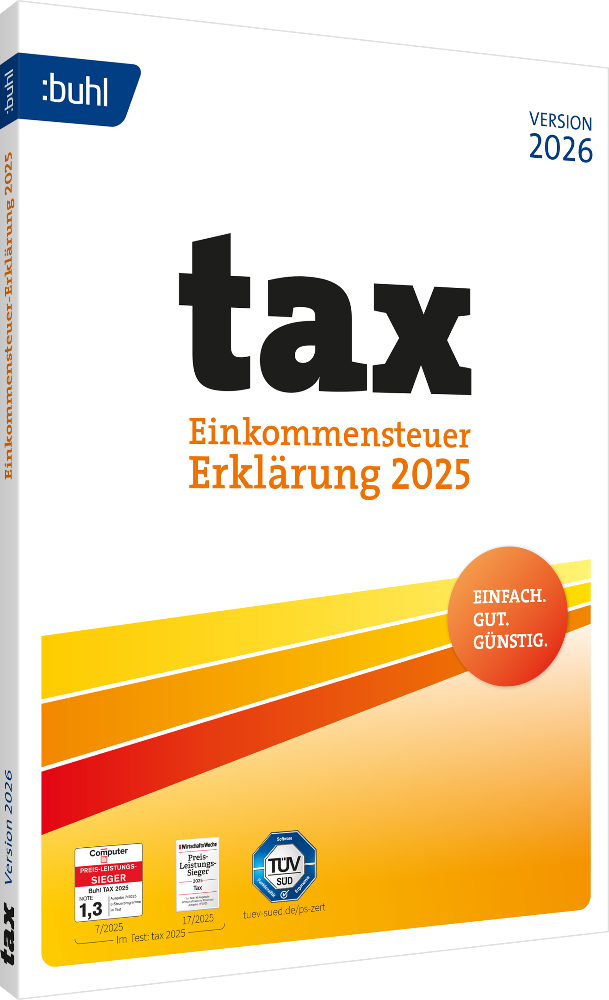 BUHL tax 2026 (für das Steuerjahr 2025) (1 User / PC - 1 Jahr) ESD