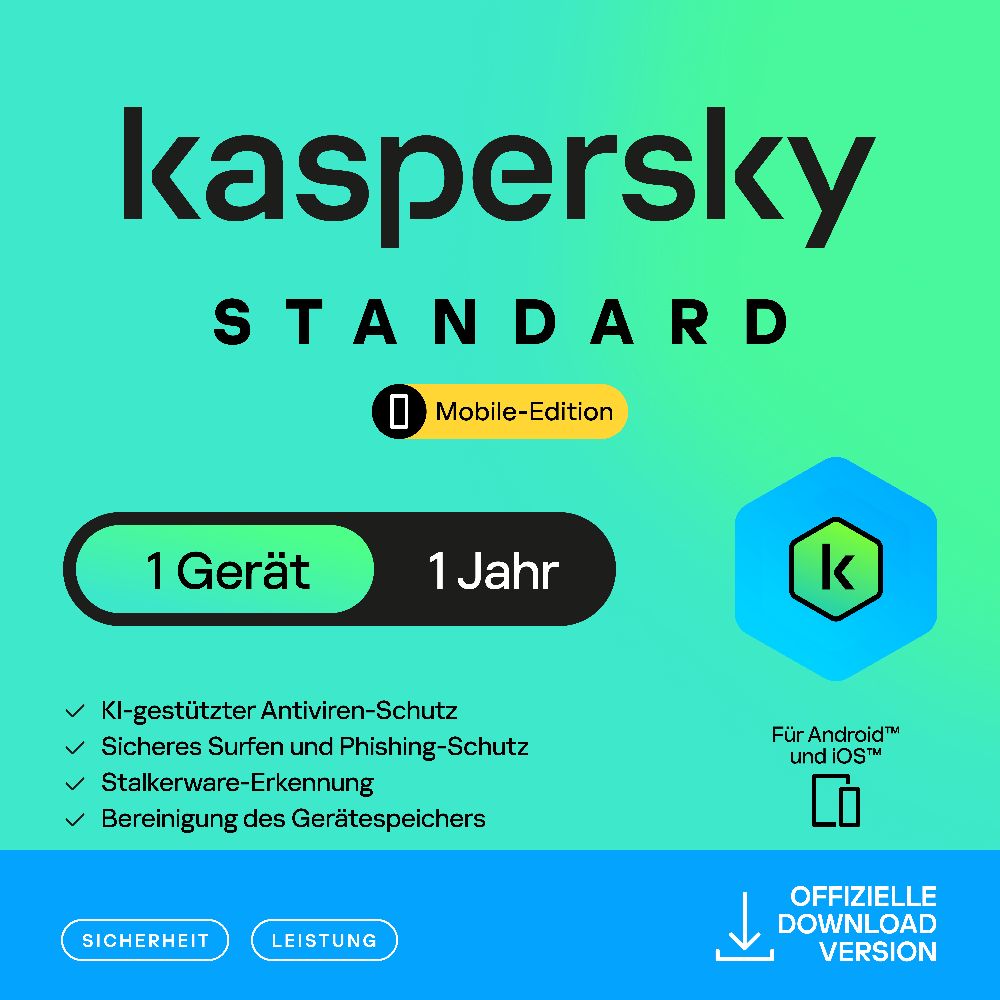 Kaspersky Mobile Premium (1 Device - 1 Year) DACH ESD