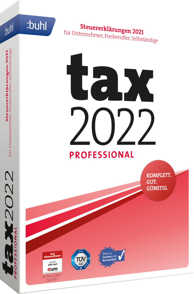 BUHL tax 2022 Professional (für das Steuerjahr 2021) ESD