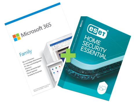Microsoft 365 Family & ESET HOME Security Essentials Bundle (Bundle - 1 Jahr) ESD