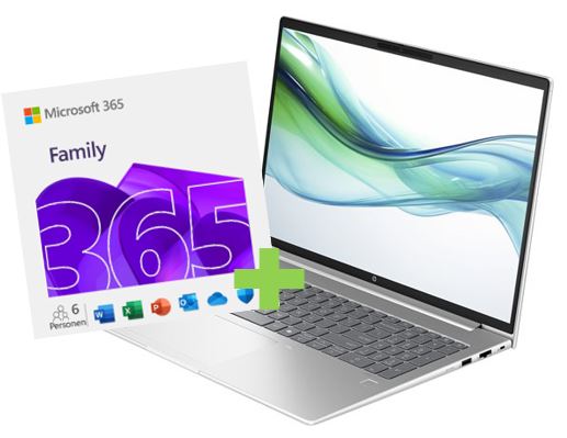 HP ProBook 460 G11 Notebook 40,6cm (16") & Microsoft 365 Family Bundle